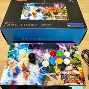 드래곤볼 에디션 레이저 판테라 조이스틱 판매(풀박스, 플스/PC 사용 가능, 상판 개폐형)