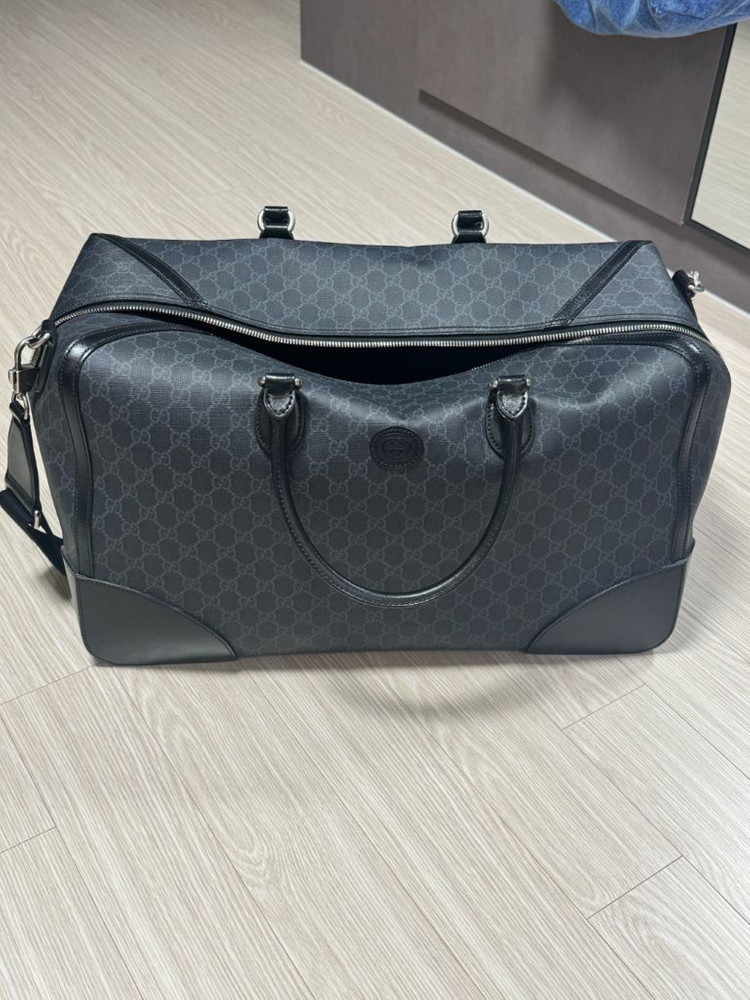 구찌 인터로킹 G 더플백 보스턴백--2