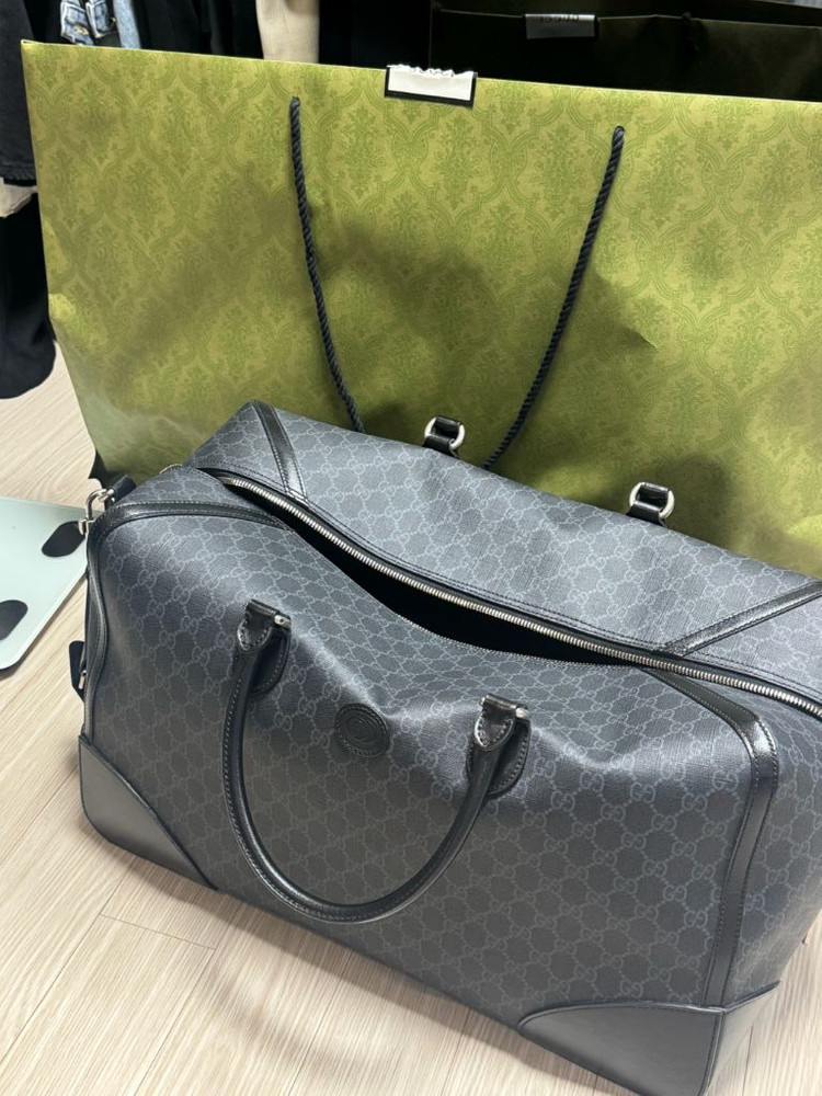 구찌 인터로킹 G 더플백 보스턴백--4
