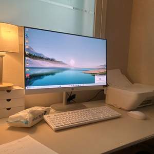 HP 올인원 PC 27인치 블루투스 모니터 세트