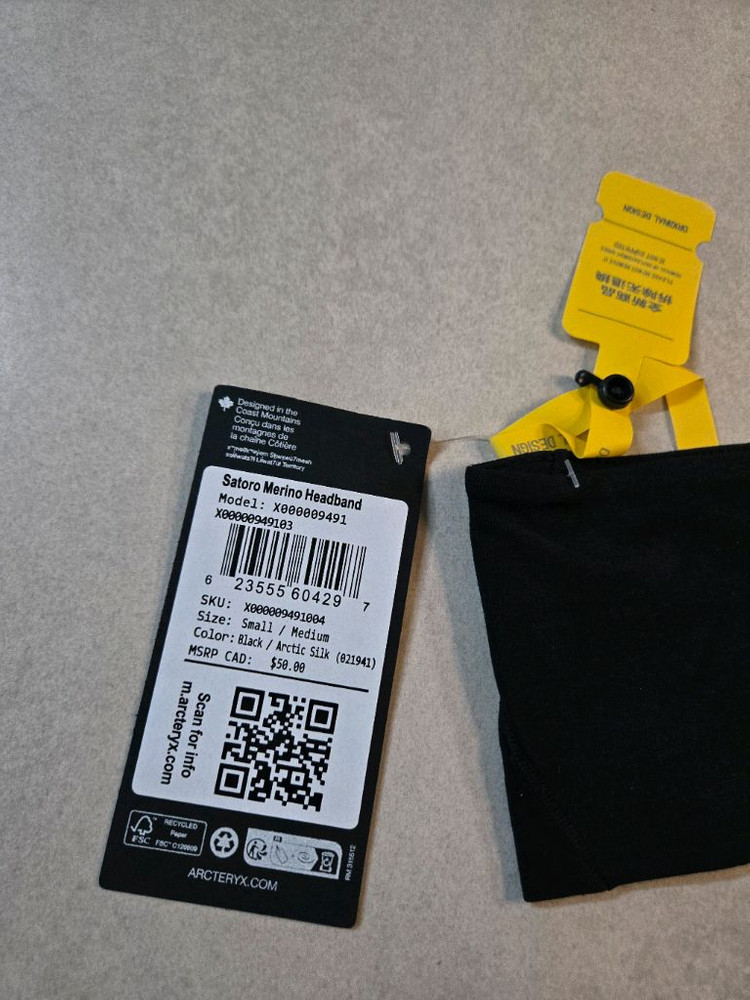 아크테릭스 Satoro Merino 헤어밴드 S/M--2