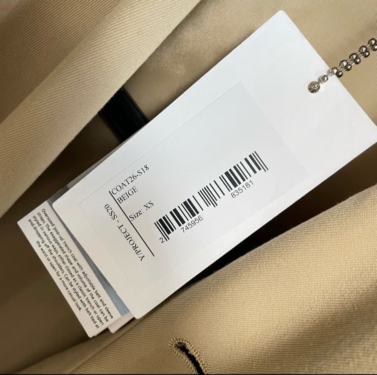 와이프로젝트 인피니티 트렌치코트 이미지