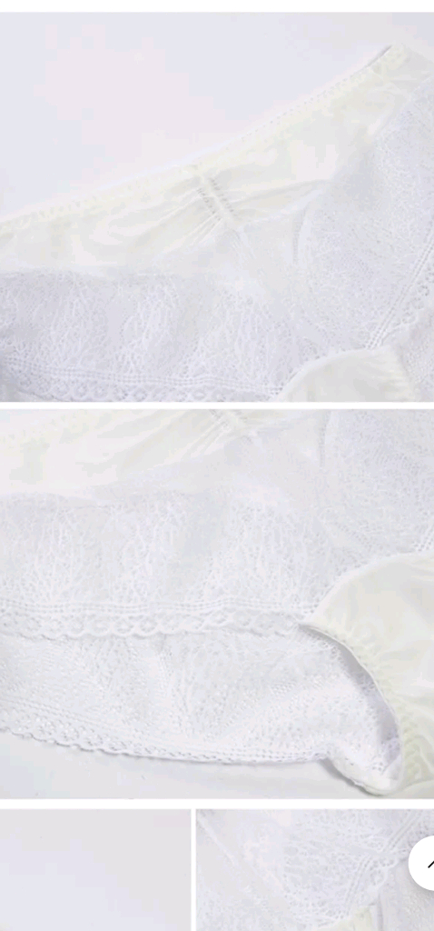 라페어 화이트 시스루 망사 팬티 90S,100L,105XL,110xxl 이미지