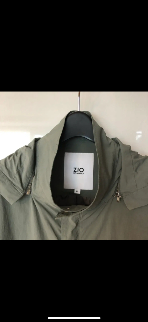 지오송지오 옴므 셔링 바스락 오버핏 박시 트렌치코트 야상 점퍼 코트 후드--3