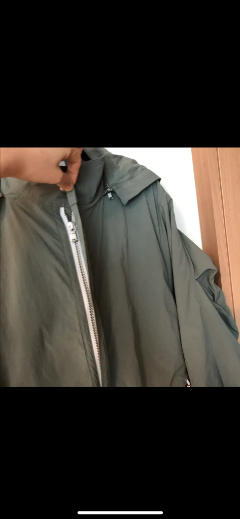 지오송지오 옴므 셔링 바스락 오버핏 박시 트렌치코트 야상 점퍼 코트 후드--4