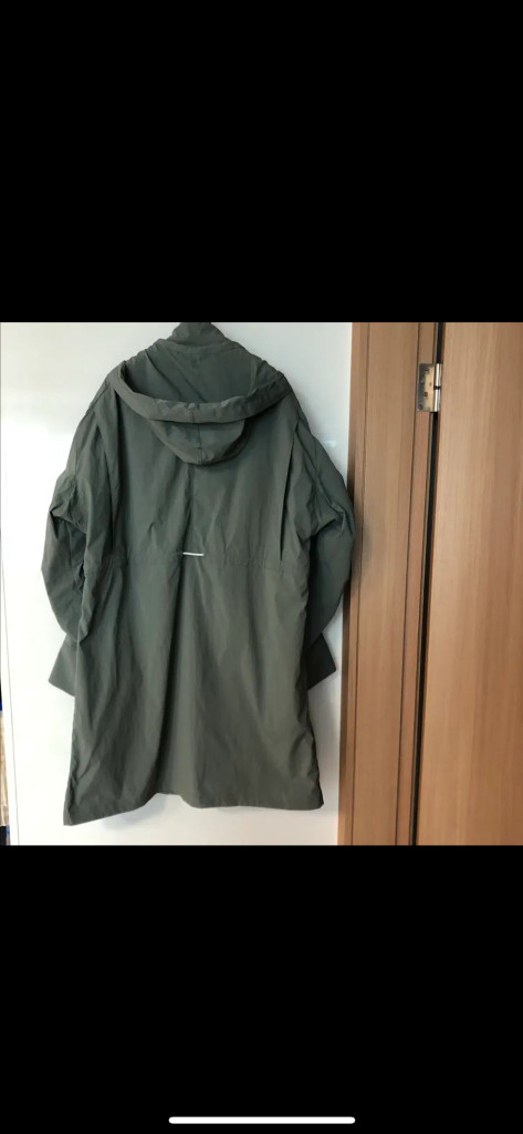 지오송지오 옴므 셔링 바스락 오버핏 박시 트렌치코트 야상 점퍼 코트 후드--6