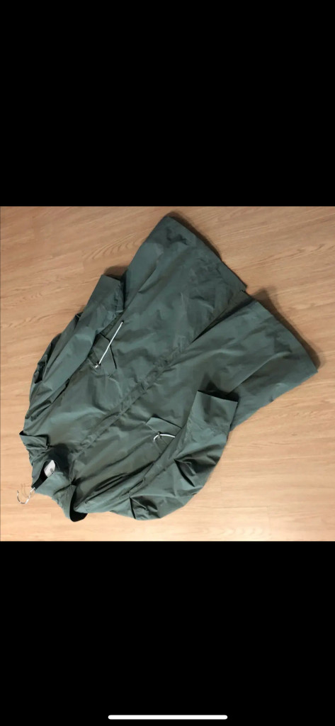 지오송지오 옴므 셔링 바스락 오버핏 박시 트렌치코트 야상 점퍼 코트 후드--7