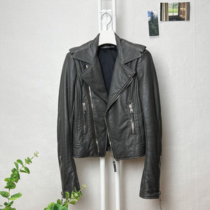 발렌시아가 여성 가죽 라이더자켓