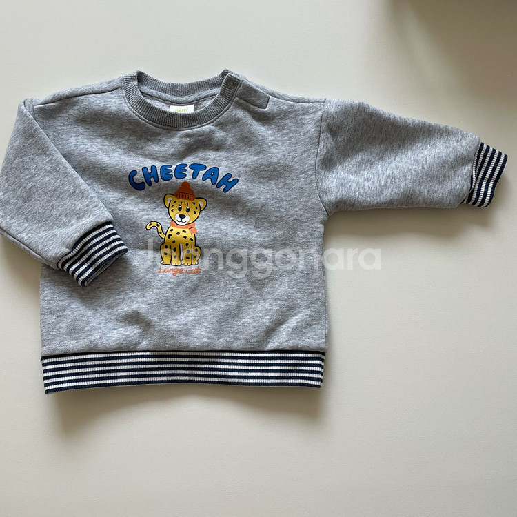 탑텐키즈 맨투맨 + 코듀로이 밴딩 팬츠 80--1