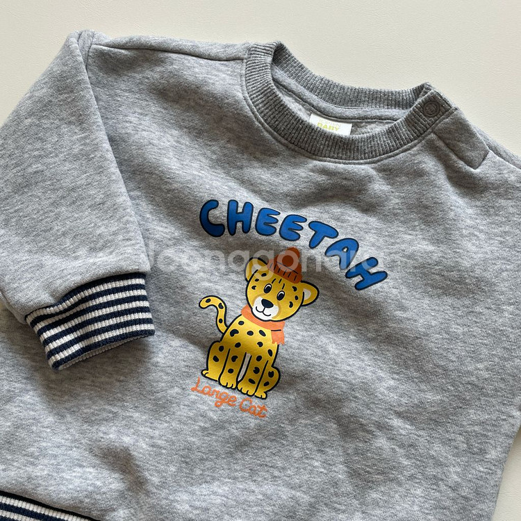 탑텐키즈 맨투맨 + 코듀로이 밴딩 팬츠 80--2