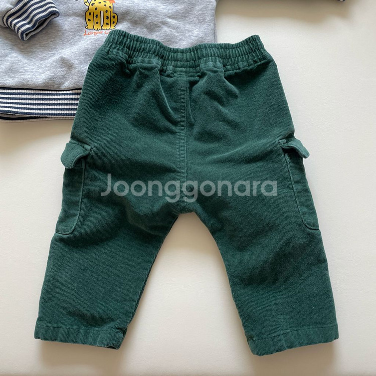 탑텐키즈 맨투맨 + 코듀로이 밴딩 팬츠 80--7