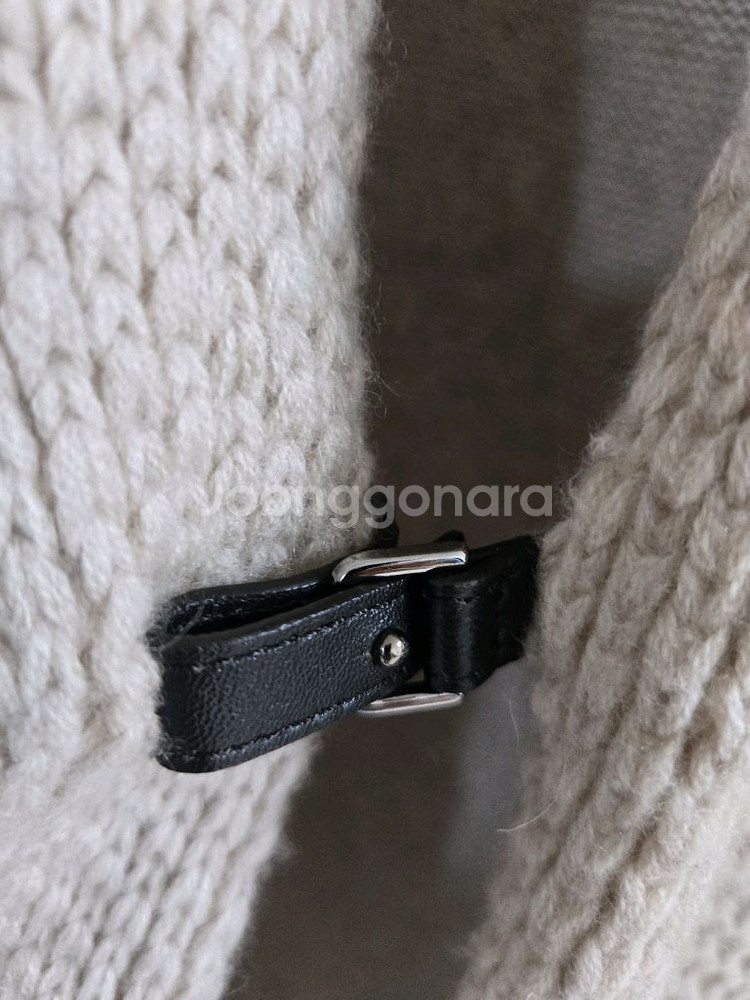 르베이지 니트 롱 베스트--3