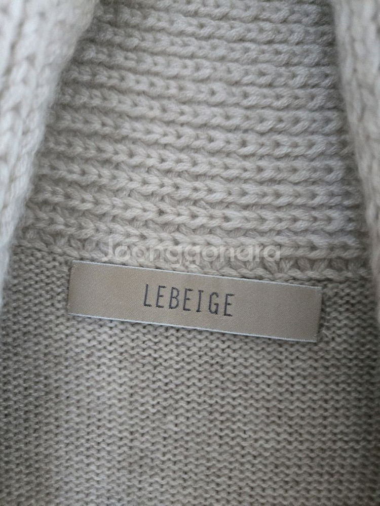 르베이지 니트 롱 베스트--6