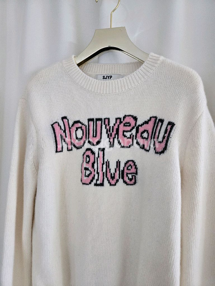 SJYP 누보 블루 니트--3