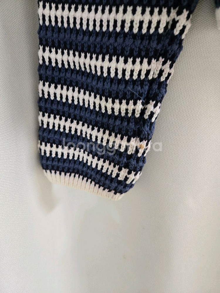 산드로 스트라이프 더블 버튼 가디건--9