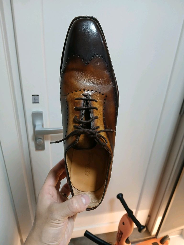 에스티 듀퐁 클래식 남성 브라운 윙팁 구두--6