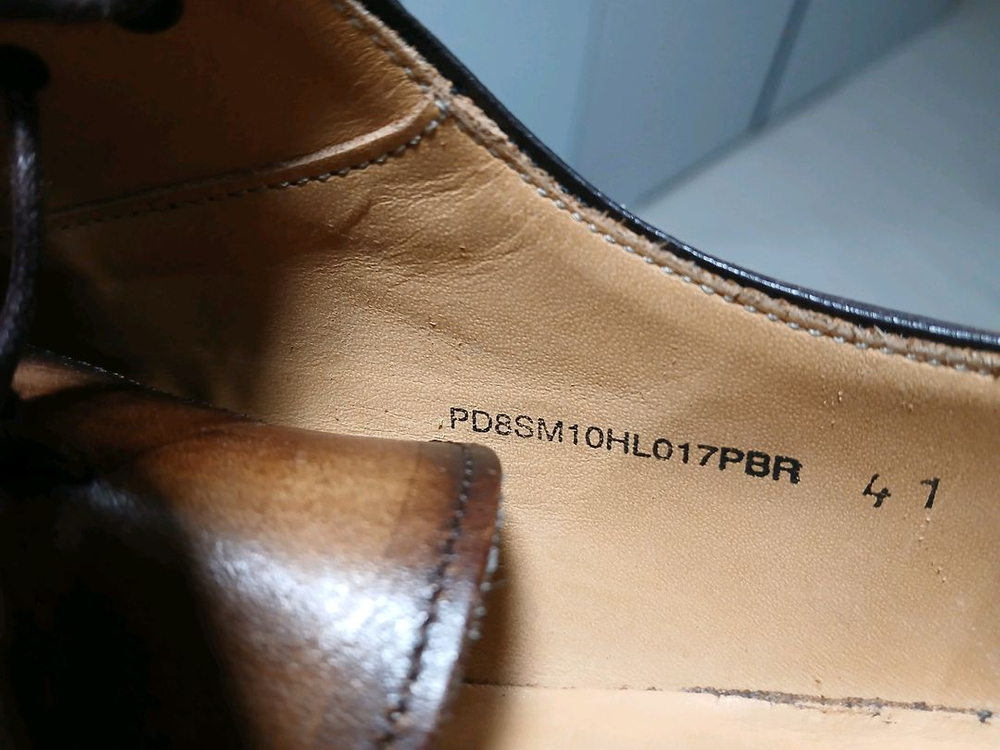 에스티 듀퐁 클래식 남성 브라운 윙팁 구두--9