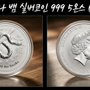 호주 루나 뱀 실버코인 999 5oz (2013) 실버 은화 은