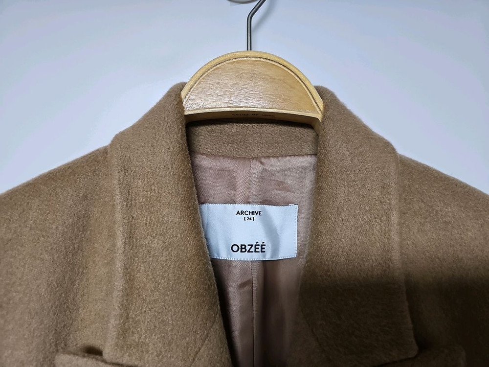 한섬 오브제 캐시미어100% 롱코트 이미지