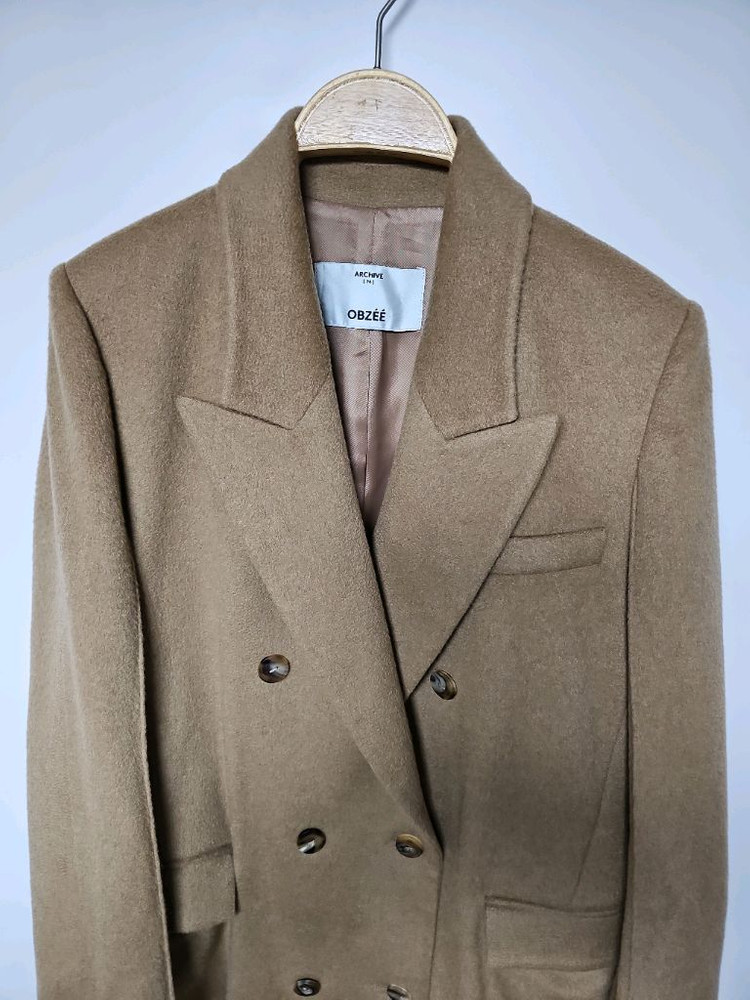 한섬 오브제 캐시미어100% 롱코트 이미지