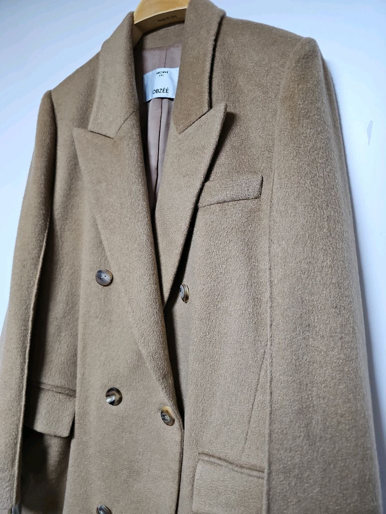 한섬 오브제 캐시미어100% 롱코트 이미지