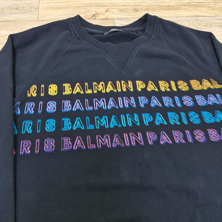 [L] 발망 크루넥 로고 스웻셔츠--1