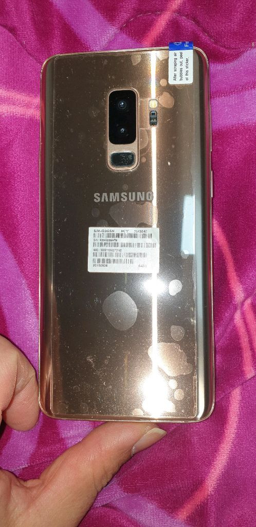 갤럭시 S9 플러스 골드 액정 데투리 전체 교체한 A급 이미지
