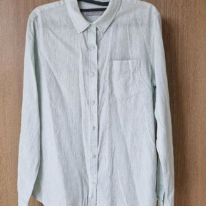 프로젝트엠 여성 민트 린넨 긴팔 셔츠 90사이즈