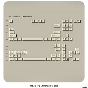 (미사용)GMK CYL Black Snail L9 모디