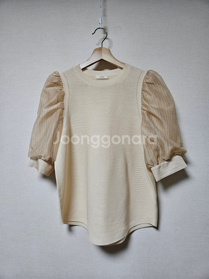 시스템 SYSTEM 벌룬 소매 니트 프리사이즈--2