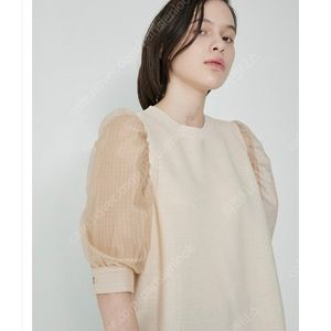 시스템 SYSTEM 벌룬 소매 니트 프리사이즈