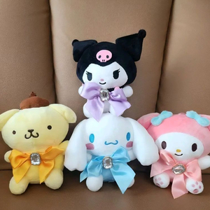 산리오 큰리본 키링 쿠로미/시나모롤/마이멜로디/폼폼푸린 4개가격