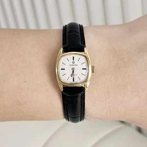 오메가 드빌 금장 여성 레이디 오토매틱 시계 빈티지 여자 손목시계 팔찌