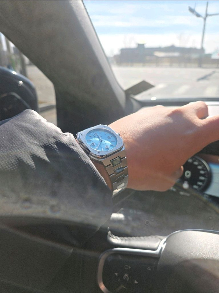 벨앤로스 BR-05 36mm 아이스 블루 스틸--3