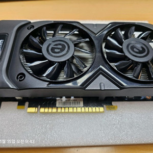 이엠텍사의 GTX 1050 ti 듀얼팬 그래픽카드