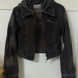 ordinary holiday 후드 데님 자켓