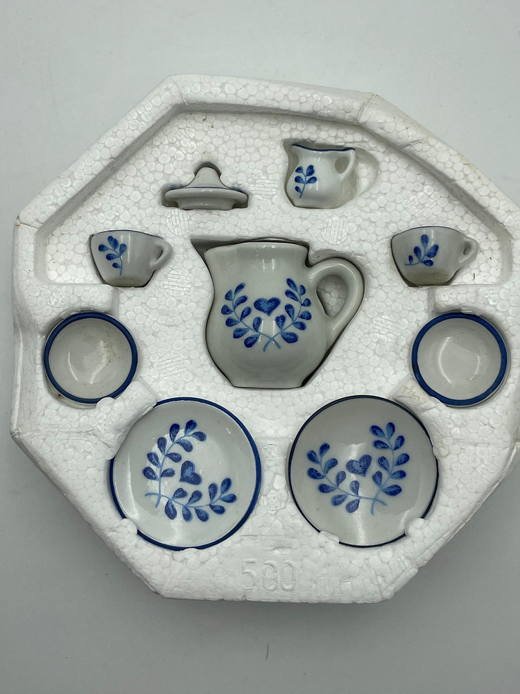 독일 로이터 포셀린 빈티지 미니어처 도자기 세트 .305--2