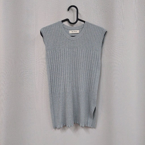 한섬 마인 골지 니트조끼