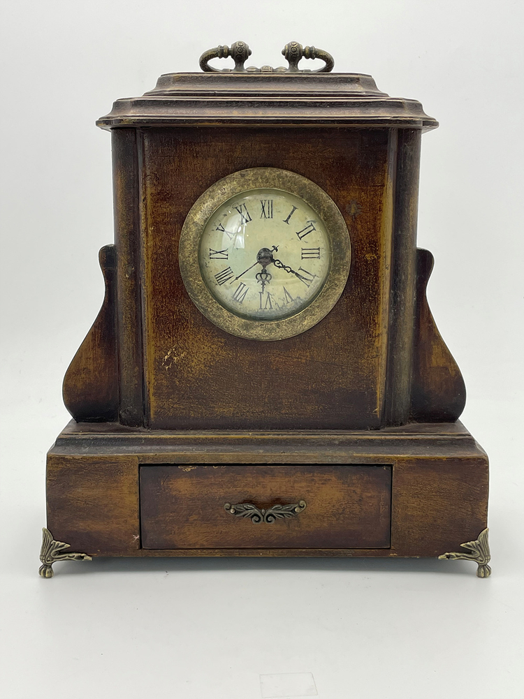 엔틱 빈티지 탁상서랍 시계 .315--0