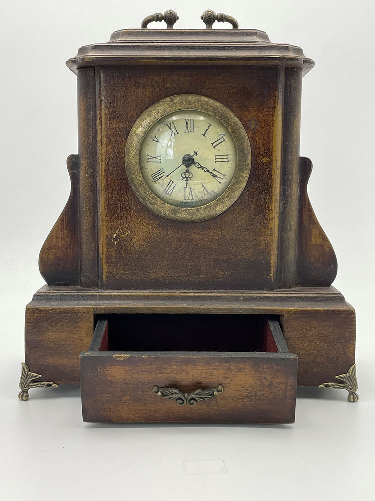 엔틱 빈티지 탁상서랍 시계 .315--2