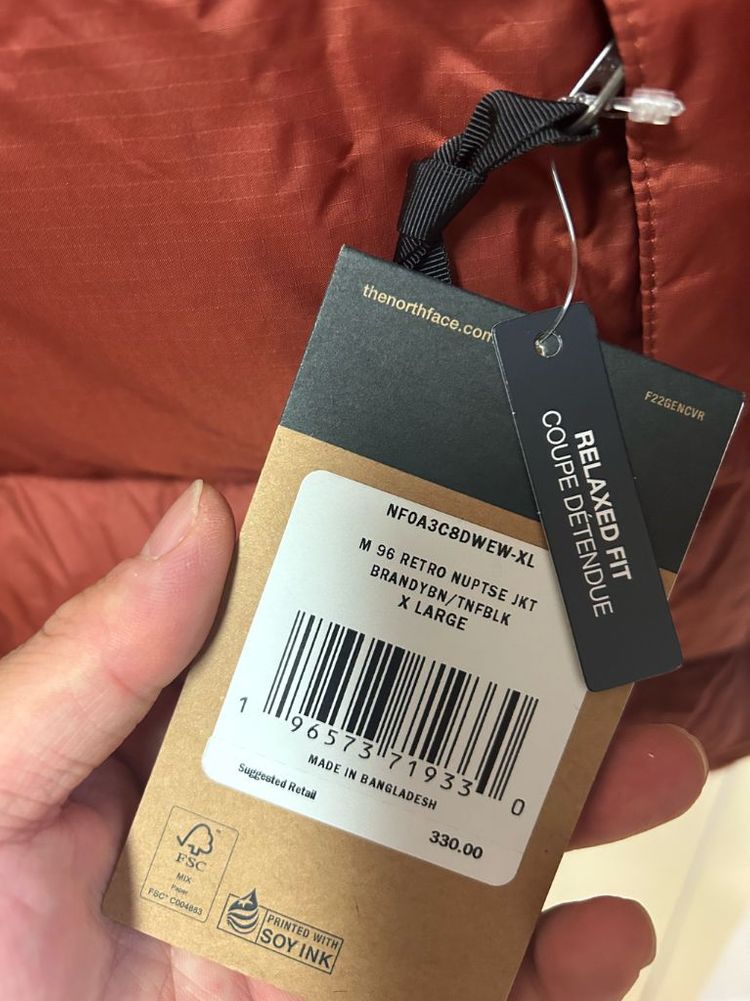 노스페이스 1996 레트로 눕시 해외판 XL Brandy Brown--2