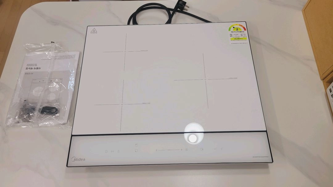 마이디아 3구 인덕션 MIR-W3400WH 화이트 판매해요 이미지