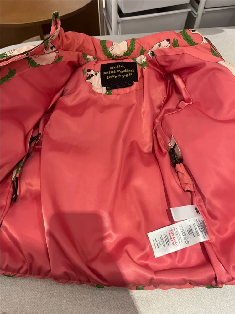 미니로디니 곰돌이 패딩 92/98--2