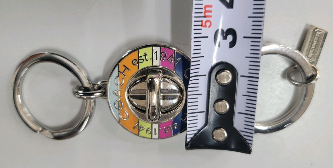 코치 키홀더 턴록 레거시 스트라이프 이미지