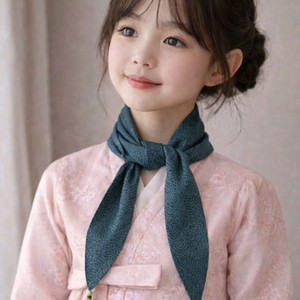 청담 편집샵 코튼 태슬 타이형 스카프 | 한복 감성 이미지