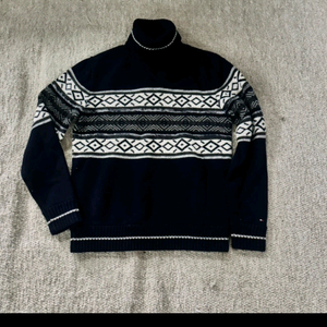 타미힐피거 패턴 니트 L