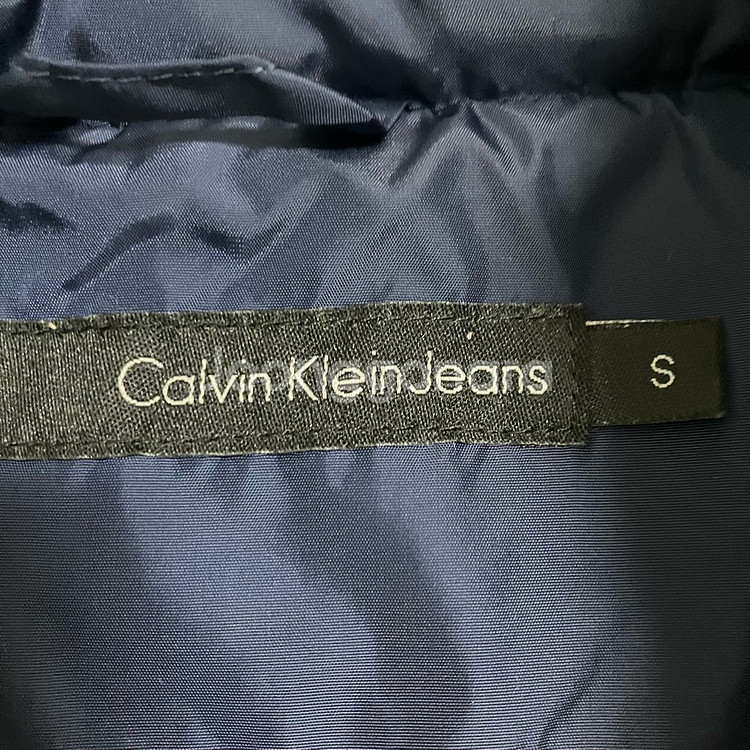 캘빈클라인 네이비 푸퍼 덕다운 패딩--4