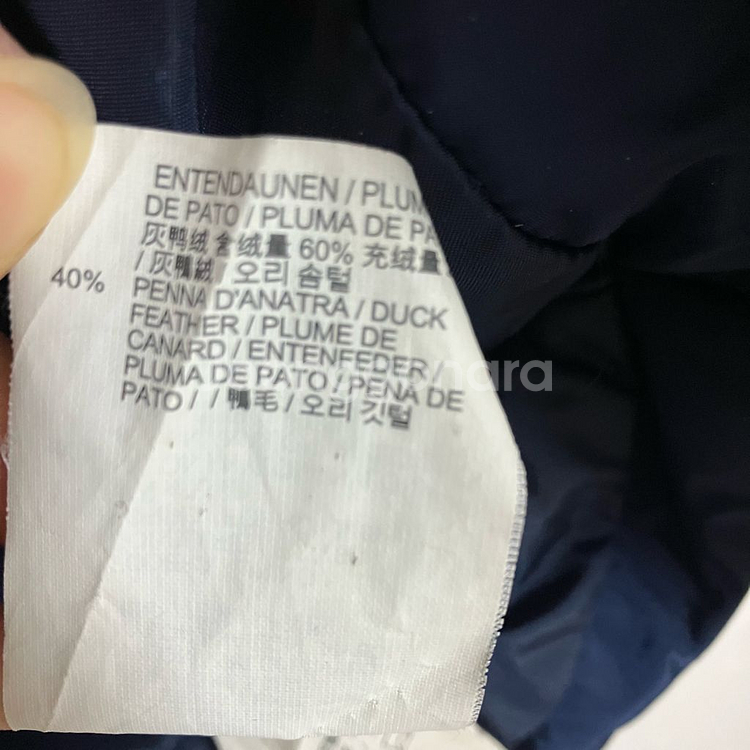 캘빈클라인 네이비 푸퍼 덕다운 패딩--6