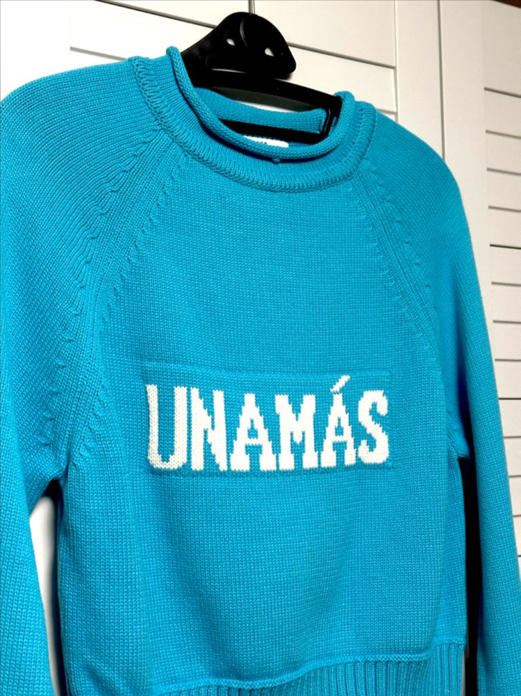 #새상품 : 국내제작 유네네 봄니트 블루--1