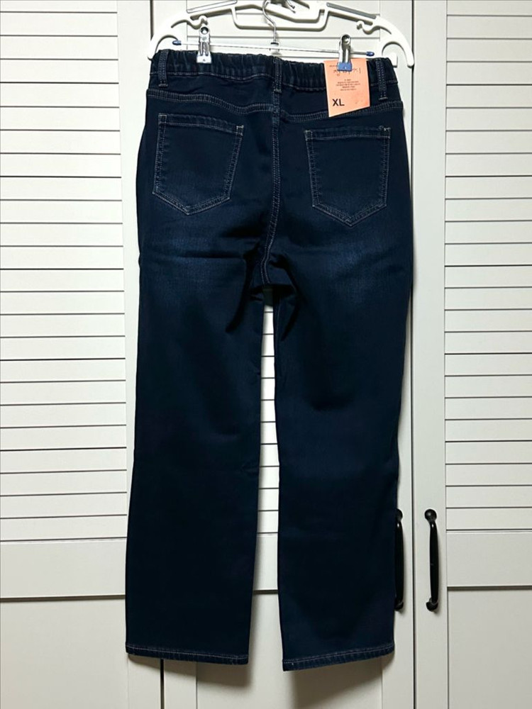 #새상품 : 디오마리 사방 스판 기모 청바지 뒷밴딩 진청 XL--1